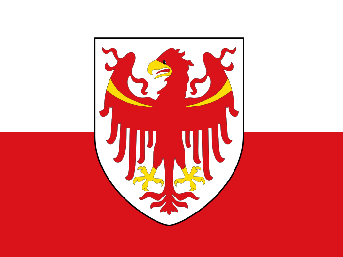 Flagge der Autonomen Provinz Bozen - Südtirol,    © GaelVector / F l a n k e r  